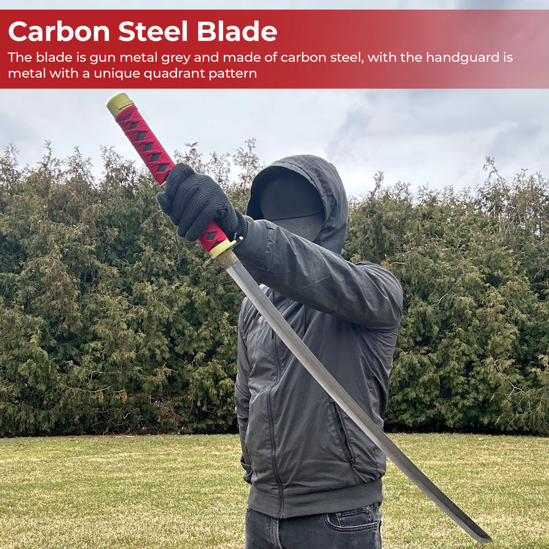 One piece Zoro Sandai Kitetsu silver edge Katana Sword