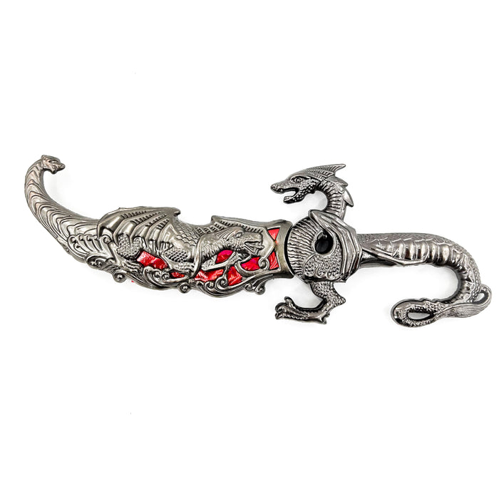 Ornate Red Dragon Decorative Fantasy Dagger Knife