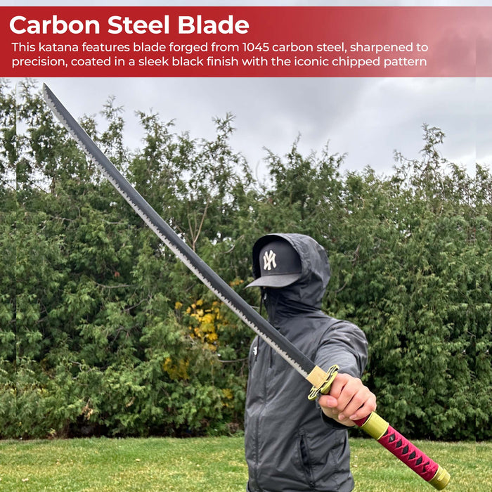 One Piece Zoro Sandai Kitetsu Handmade Katana