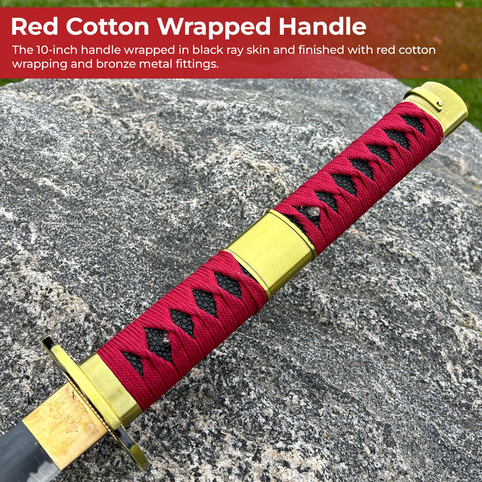 One Piece Zoro Sandai Kitetsu Handmade Katana
