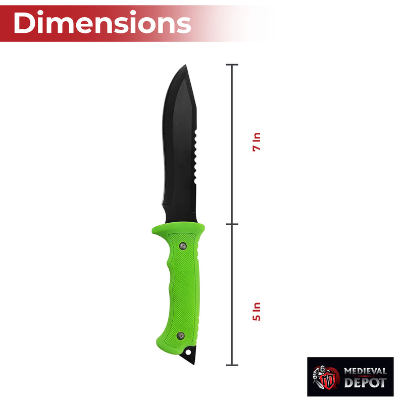 Panic Attack Saw Back Hunting Knife