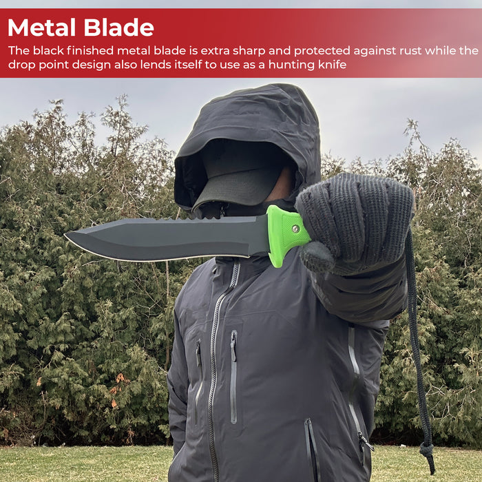 Panic Attack Saw Back Hunting Knife