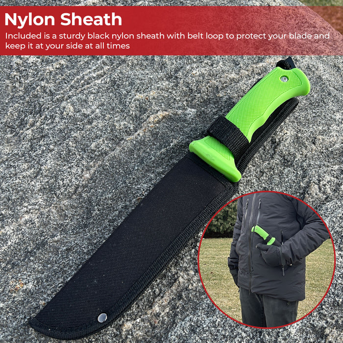 Panic Attack Saw Back Hunting Knife