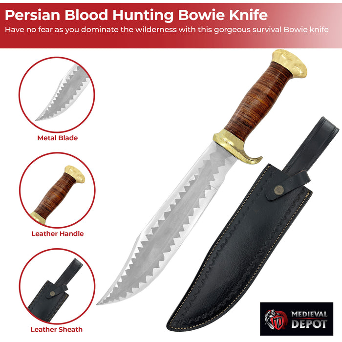 Persian Blood II Outdoor Hunting Bowie Knife