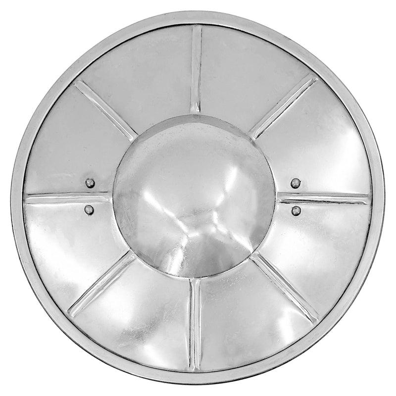 Polished Medieval Fluted Buckler Shield