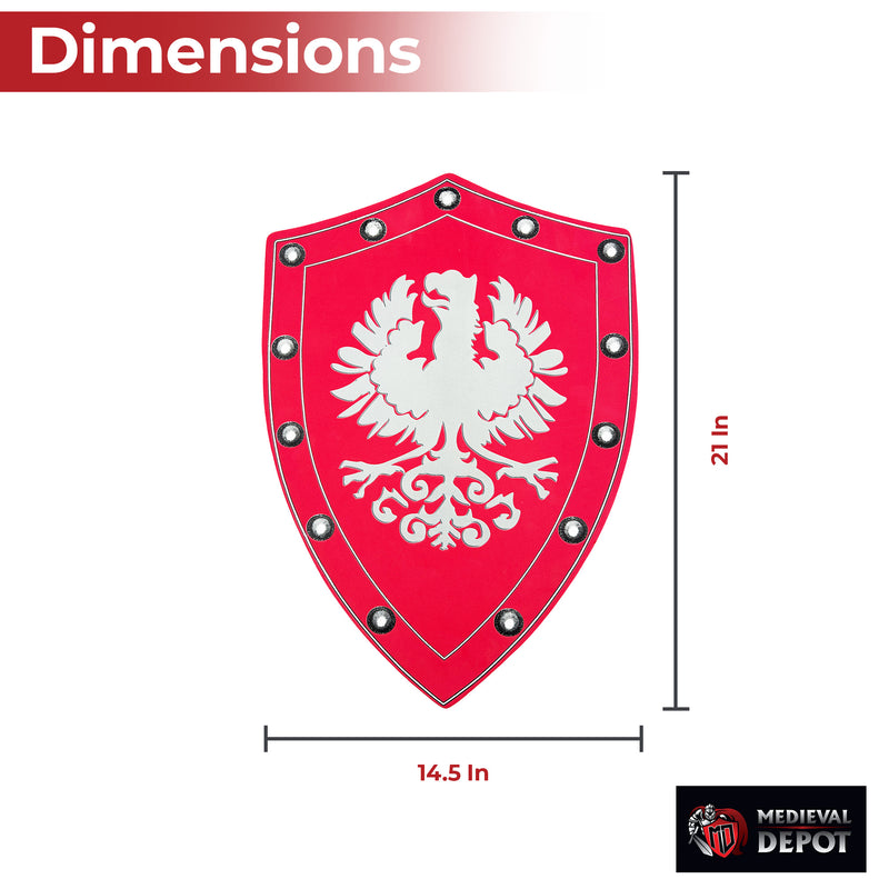 Prestigious Noble Eagle Medieval Foam Shield