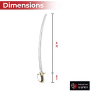 Polish Military Heritage Sabre - Engraved Ceremonial Sword with Brass Hilt