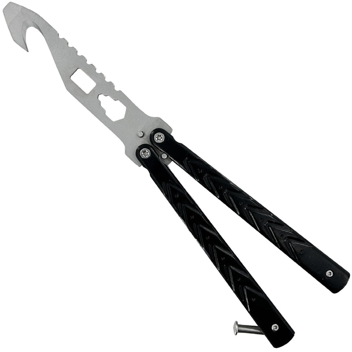 Raven Black Butterfly Style Multitool Blade trainer with Case