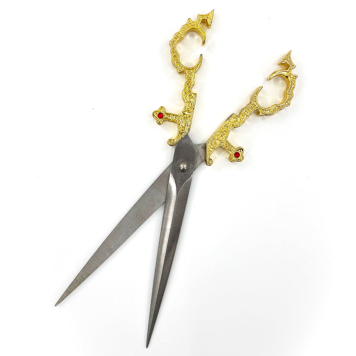 Renaissance Medieval Scissors Gold Dagger