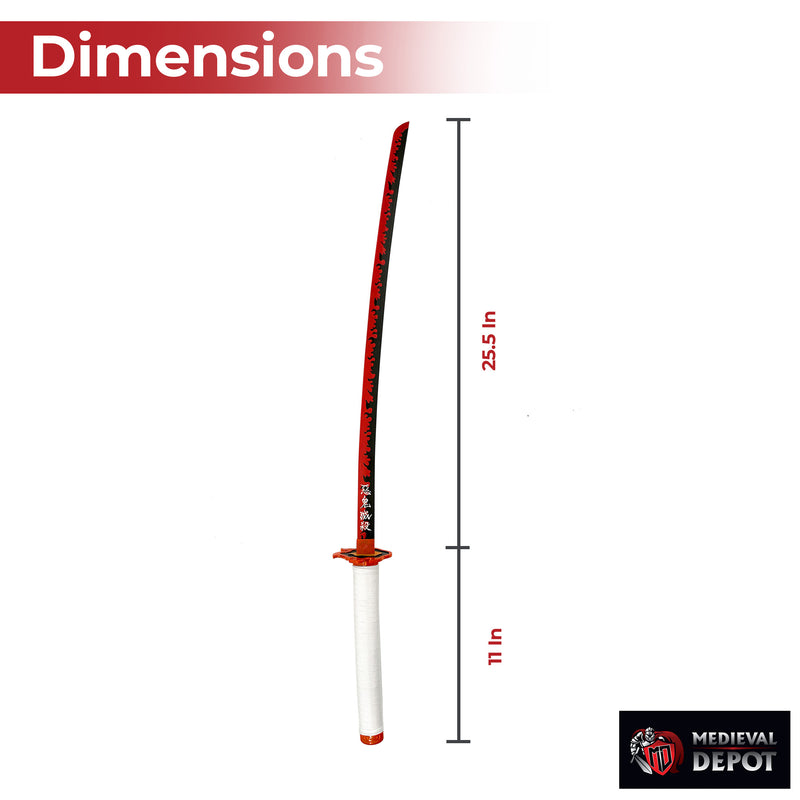 Kyojuro Rengoku Demon Slayer Replica Flame Hashira Nichirin Katana Sword