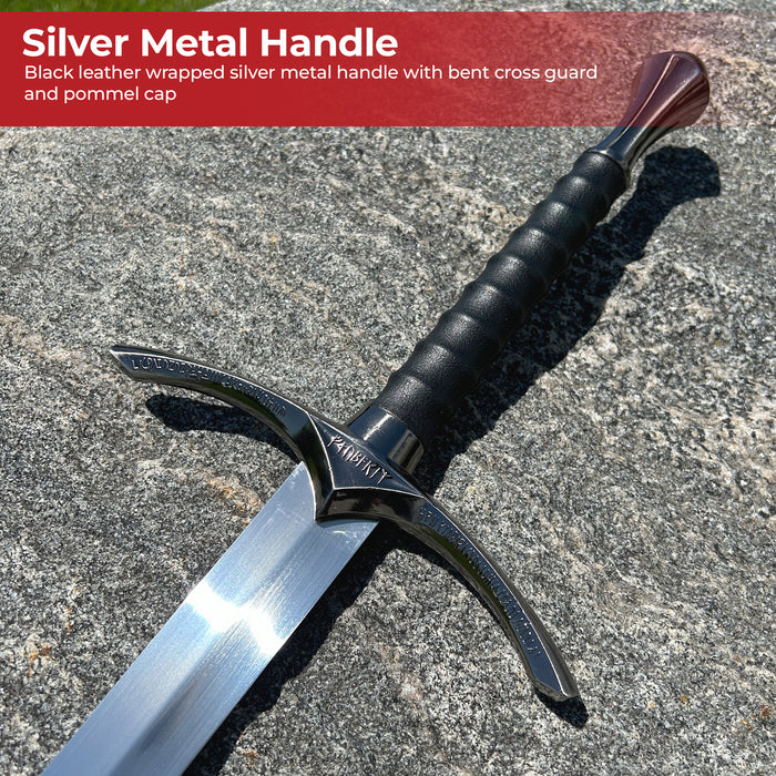 Replica Glamdring Gandalf Sword with Black Scabbard
