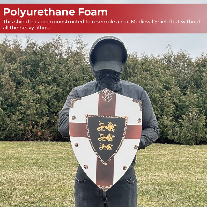 Richard the Lionheart Lion Passant Guardant Medieval Foam Shield