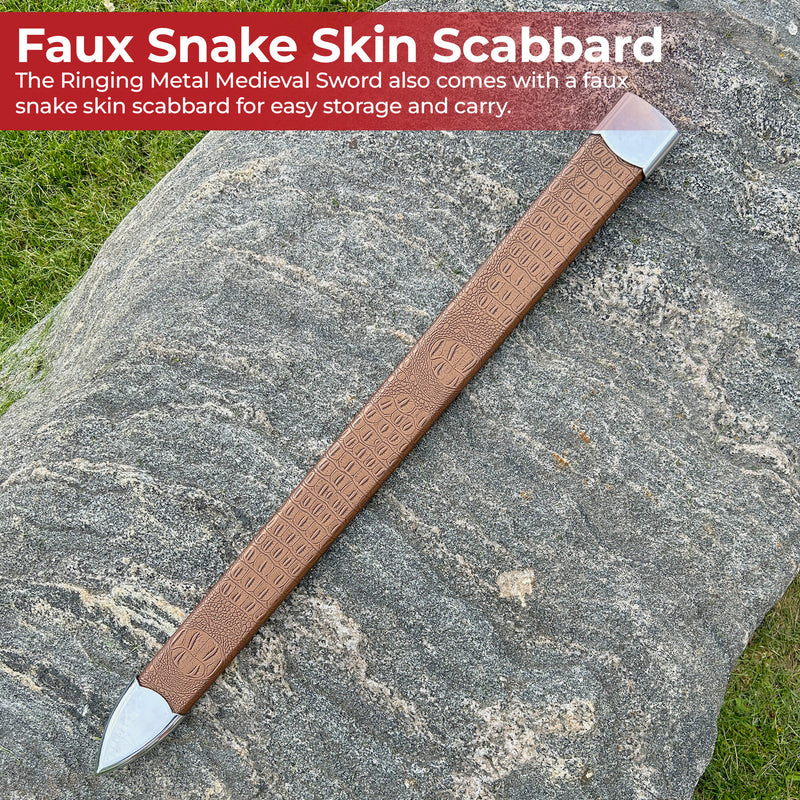 Ringing Metal 1095 High Carbon Steel Medieval Sword