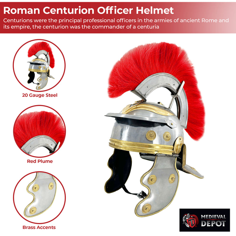 Roman Empire Centurion 20g Officer Helmet