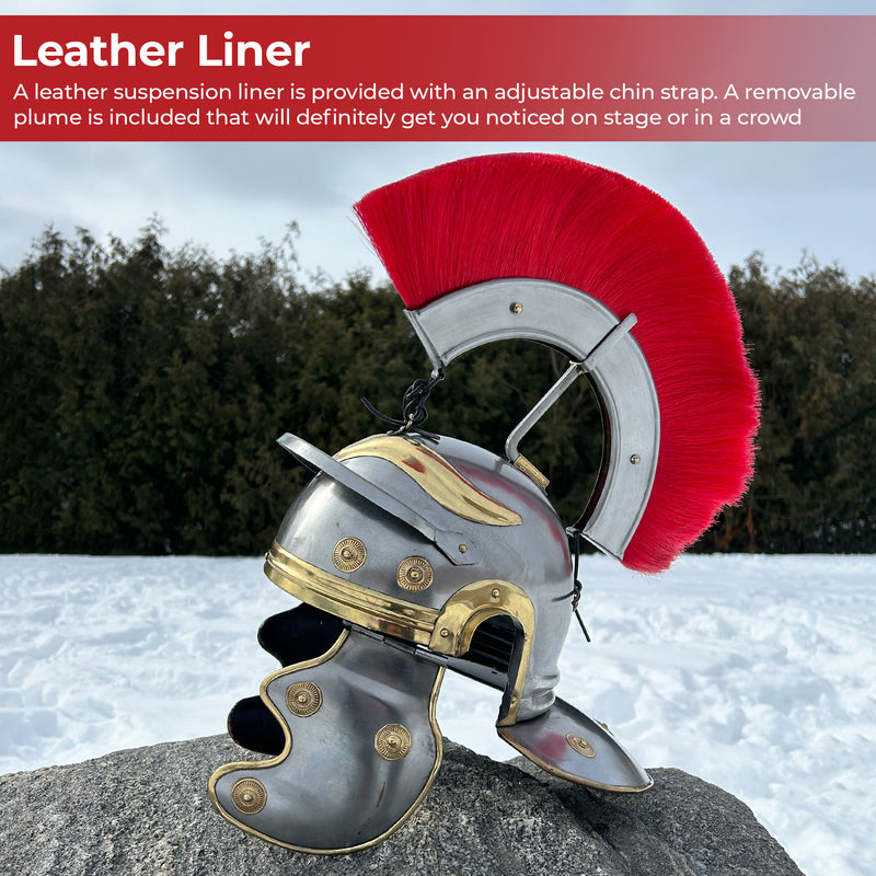 Roman Empire Centurion 20g Officer Helmet