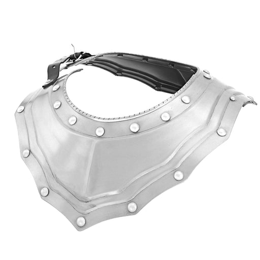 Renaissance Elegance Steel Gorget Neck Armor Refined