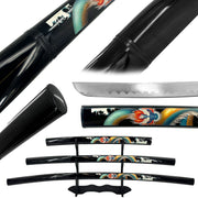 Rise of the Water Dragon 3-Sword Katana Set 