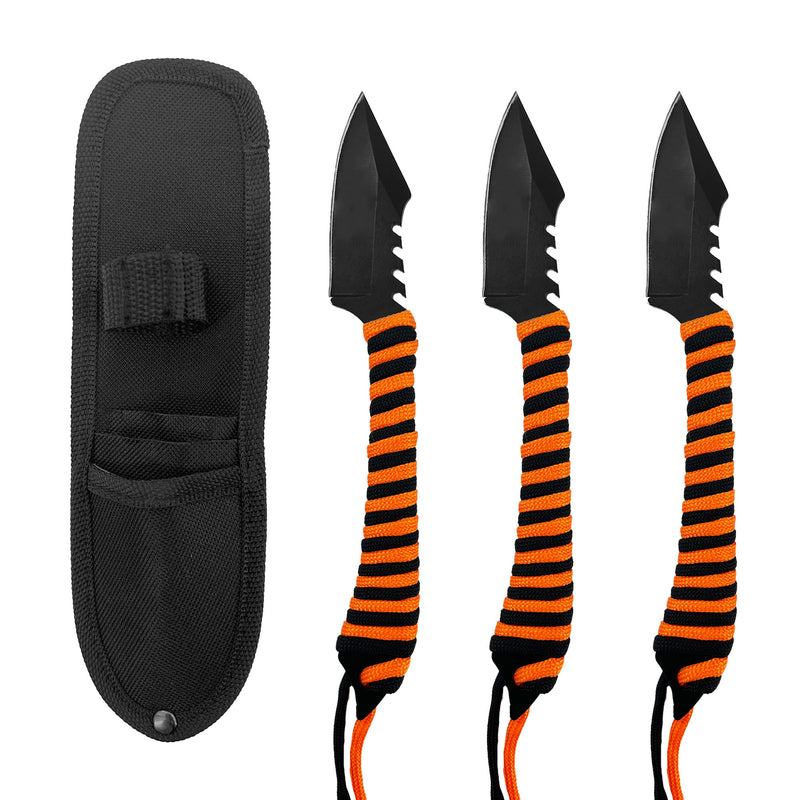 Tiger Stripe Throwing knife set