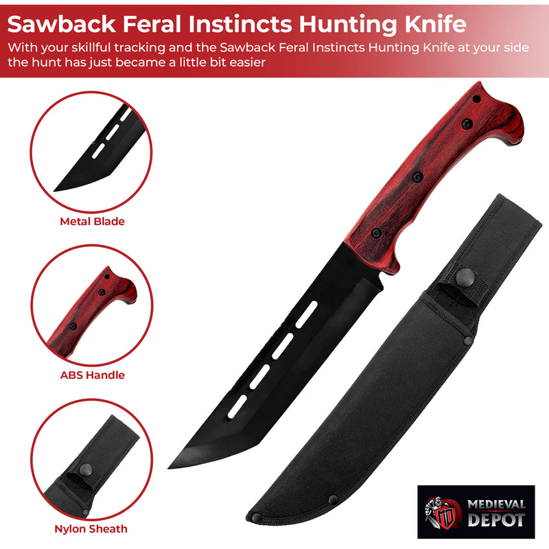 Sawback Feral Instincts Hunting Knife