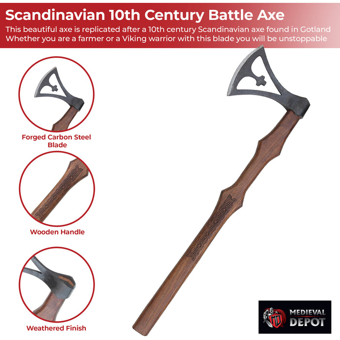 Scandinavian 10th Century Gotland Battle Axe