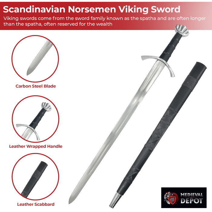 Scandinavian Norsemen Raiding Viking Sword