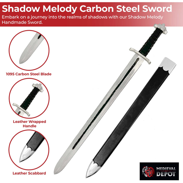 Shadow Melody Handmade Carbon Steel Sword