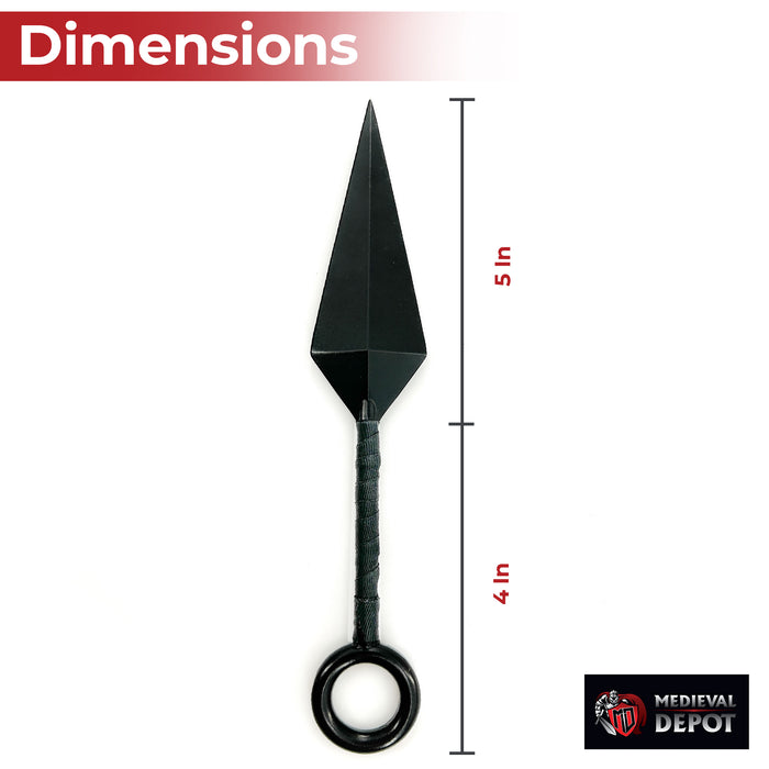 Shadowstrike Solid Steel Kunai Knife — Medieval Depot