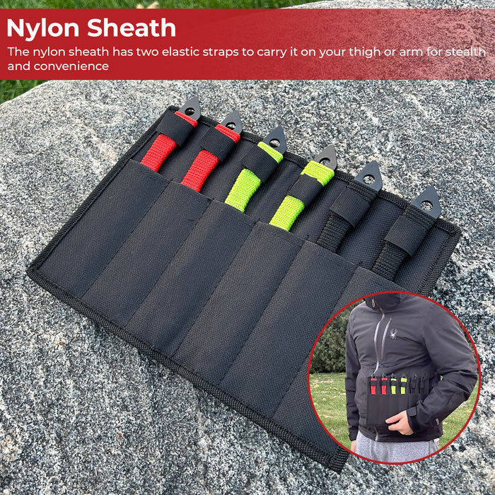 Shark Bite Drop Point Throwing Knife Set