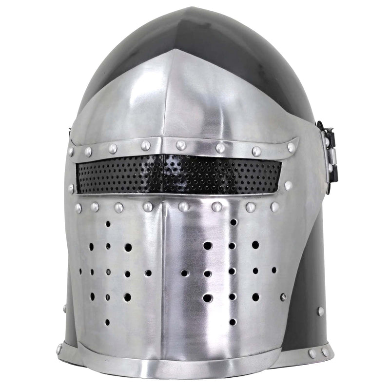 Siege Sentinel Dual Tone Visored Barbuta Helmet