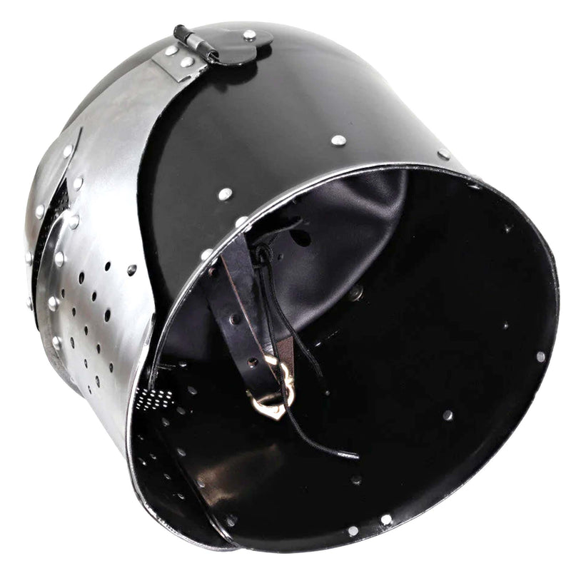 Siege Sentinel Dual Tone Visored Barbuta Helmet