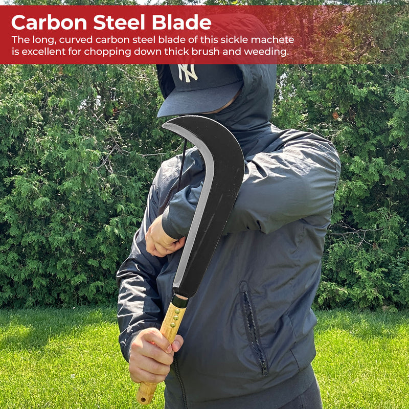Slasher Crescent Outdoor Bamboo Sickle Scythe Machete Knife
