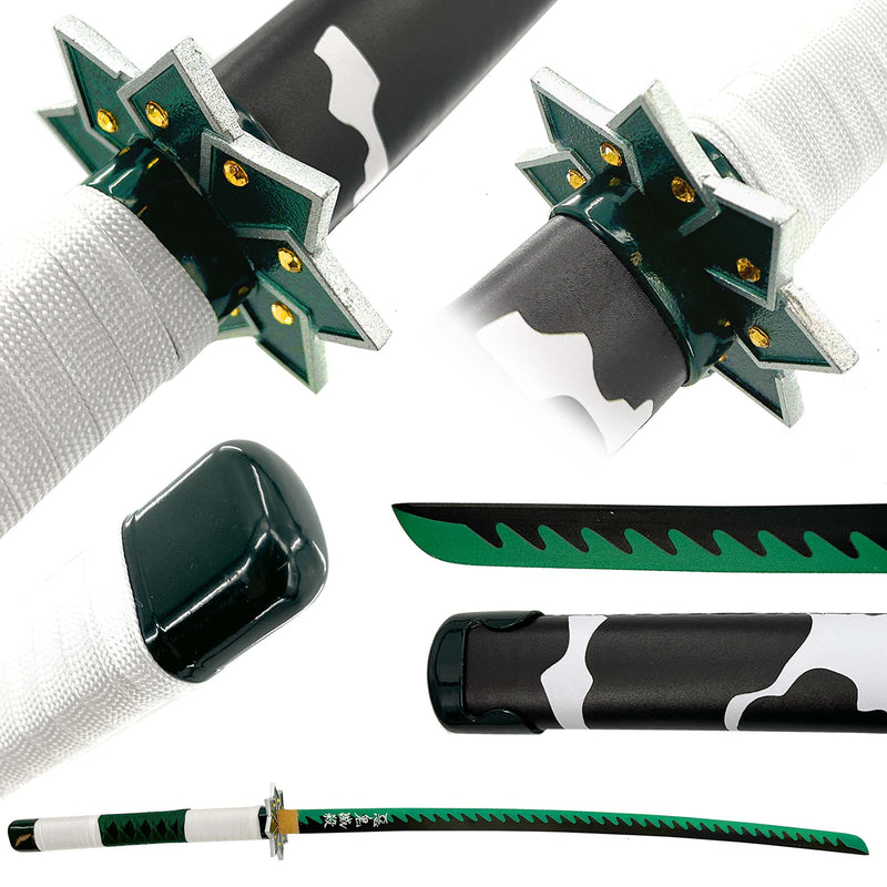 Sanemi Shinazugawa Demon Slayer Replica Wind Hashira Nichirin Katana Sword
