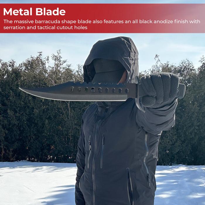 Survivors Bowie Sawback Knife 17 Inches Black