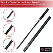 Sasuke Dark Grass Cutter Ninja Sword – Foam Blade With Sheath
