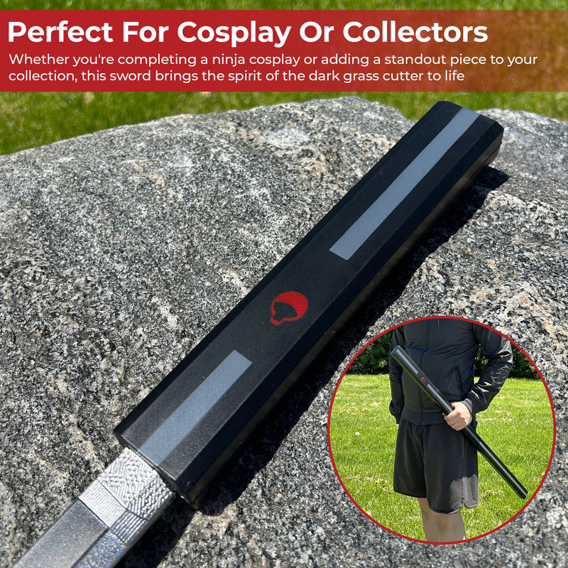 Sasuke Dark Grass Cutter Ninja Sword – Foam Blade With Sheath