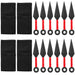 Shadow Strike 12-Piece Red Kunai Throwing Knife Set