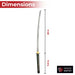 Shadow of the Sea Hawk 1060 Damascus Steel Handmade Katana