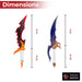 Solo Leveling Shadow Monarch's Dagger Set Knight Killer & Venom Fang Replica with Display Plaque