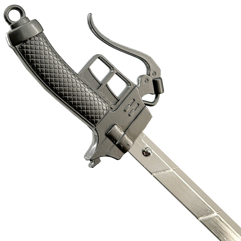 Spring Action Popup Mini Katana Keychain AOT 3D Maneuver Blade Edition