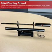 Spring Action Popup Mini Katana Keychain Sasuke Katana Black Edition