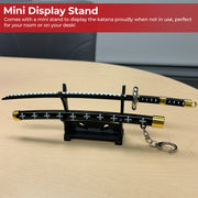 Spring Action Popup Mini Katana Keychain Trafalgar Law Sword Edition