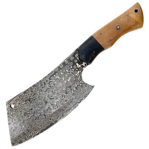 Supper Time Fireball Damascus Cleaver