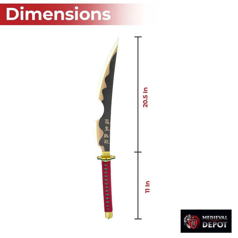 Tengen Uzui Demon Slayer Sound Hashira Duel Wield Sword Set