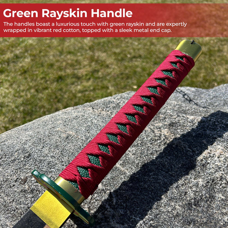 Tengen Uzui Demon Slayer Sound Hashira Duel Wield Sword Set