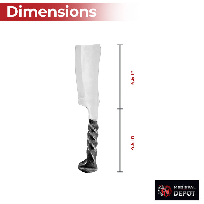 The Butcher Locomotive Railroad Spike Cleaver Knife