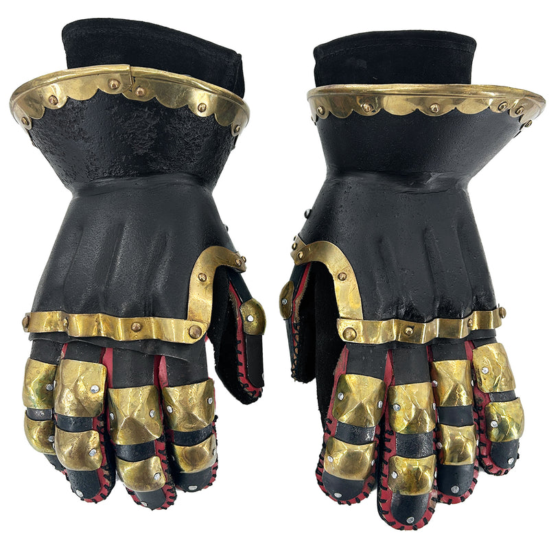 The Cursed Black Knight Functional Medieval Armor Gauntlets