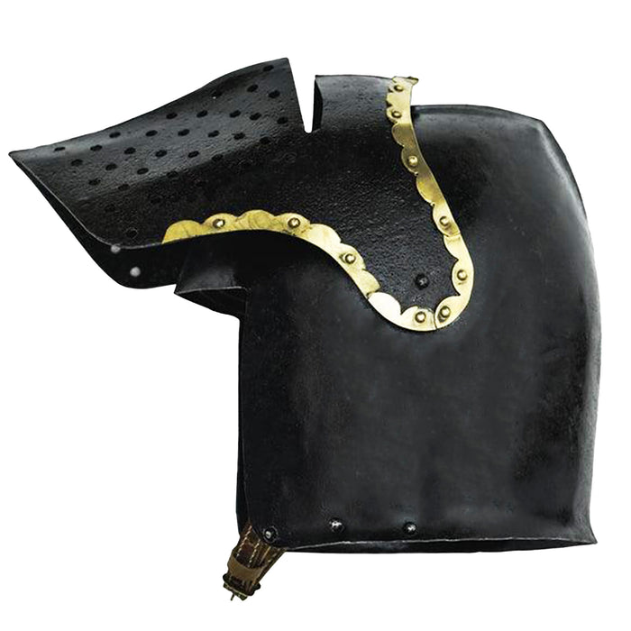 The Cursed Black Knight Functional Medieval Helmet Armor