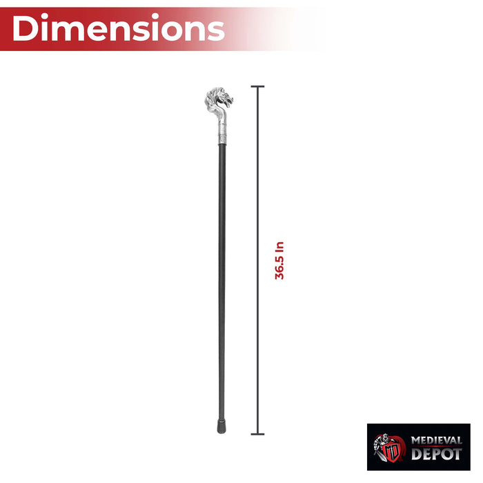 Thoroughbred Show Horse Walking Cane