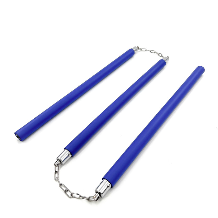 Three Sectional Staff Training Foam Padded Blue