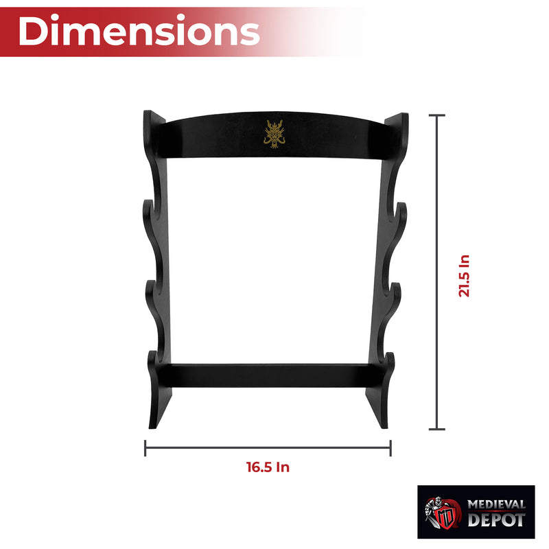 Three Tier Sword Display Stand Dual Purpose